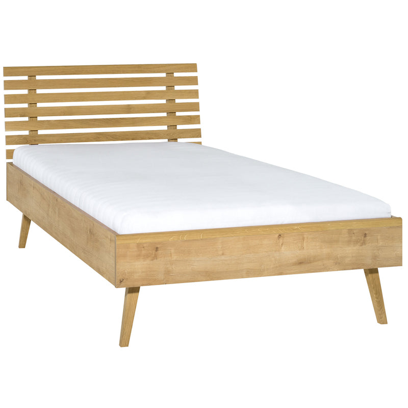 Single bed 90x200 oak color