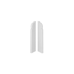 Pack Of End Caps For ESPUMO Skirting Board 301 White - Height 8cm