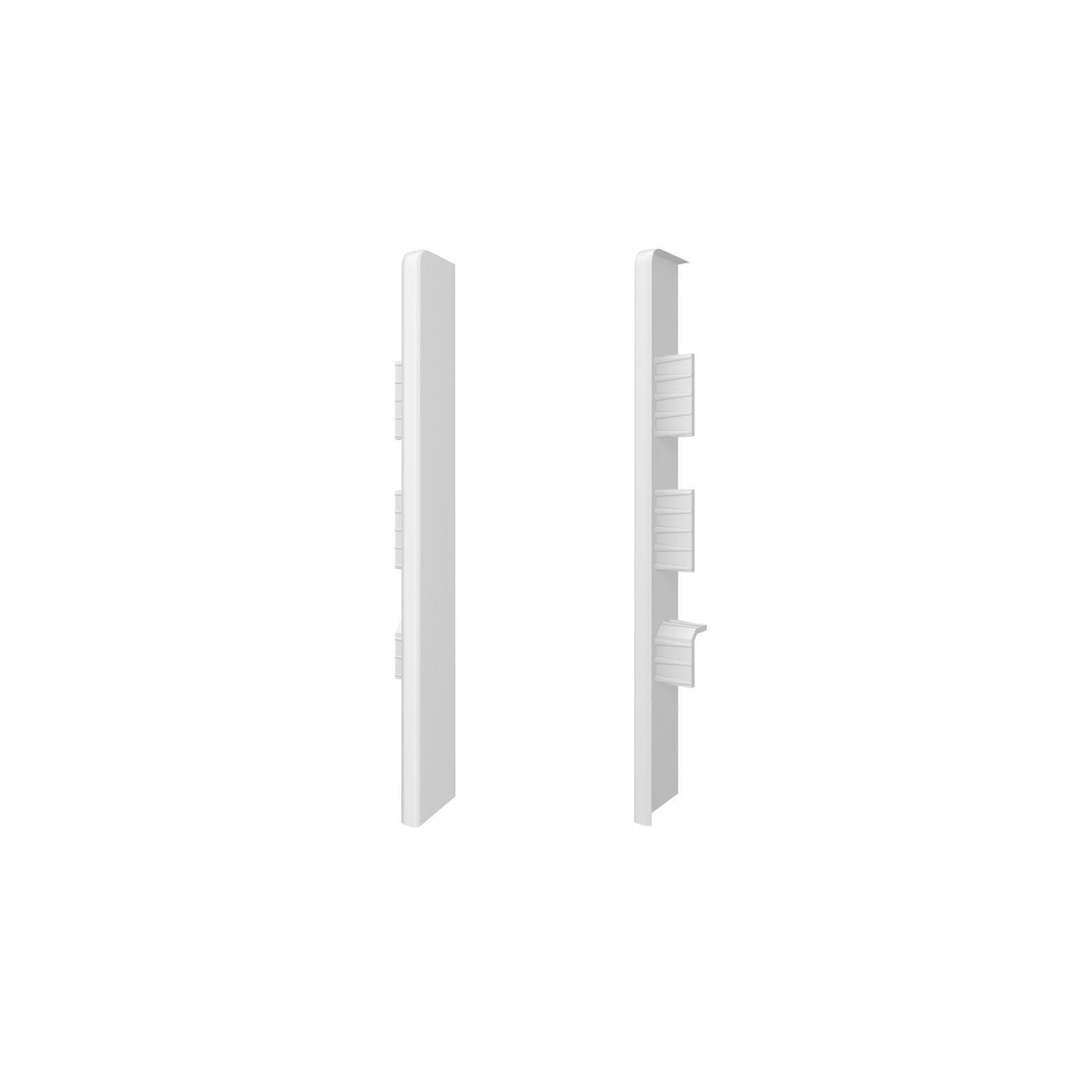 Pack Of End Caps For ESPUMO Skirting Board 401 White - Height 10cm