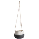 Pendo hanging flowerpot cover- stone grey
