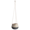 Pendo hanging flowerpot cover- stone grey