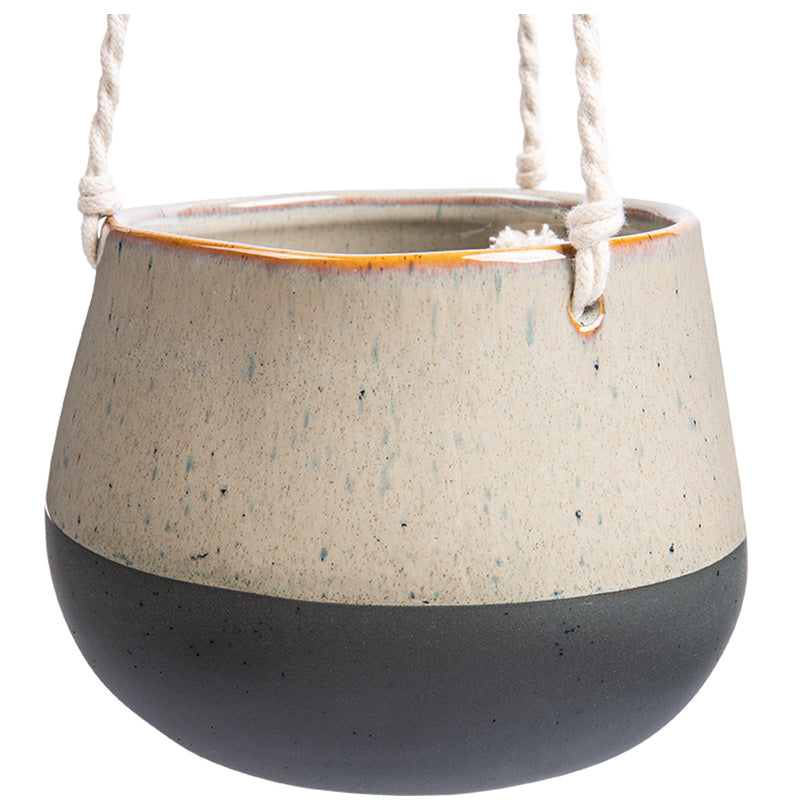 Pendo hanging flowerpot cover- stone grey