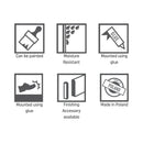 Espumo Skirting Board 201 - White Color 240cm Length X 8cm Height