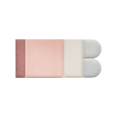 Ready Set of Upholstered Panels 135x60 - Medium Grey Pink Soform Wall Panels