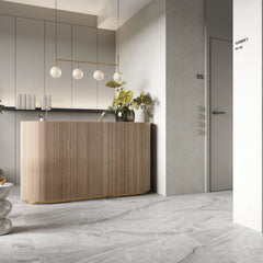 SPC Flooring Tile 60x60cm - Ash Grey Marble Look
