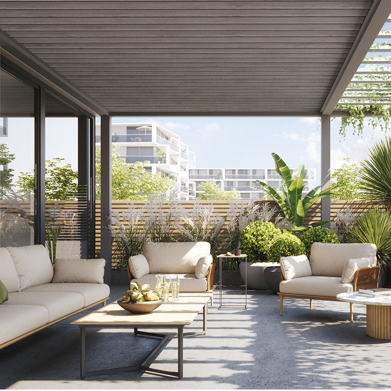 Infratop Soffit Ceiling Panels - Basalt Oak 2.7 meters