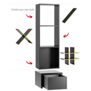 Shelf - black & neon yellow colors