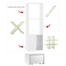 Shelf - white & neon yellow colors