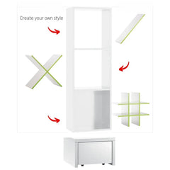 Shelf - White & Neon Yellow Colors