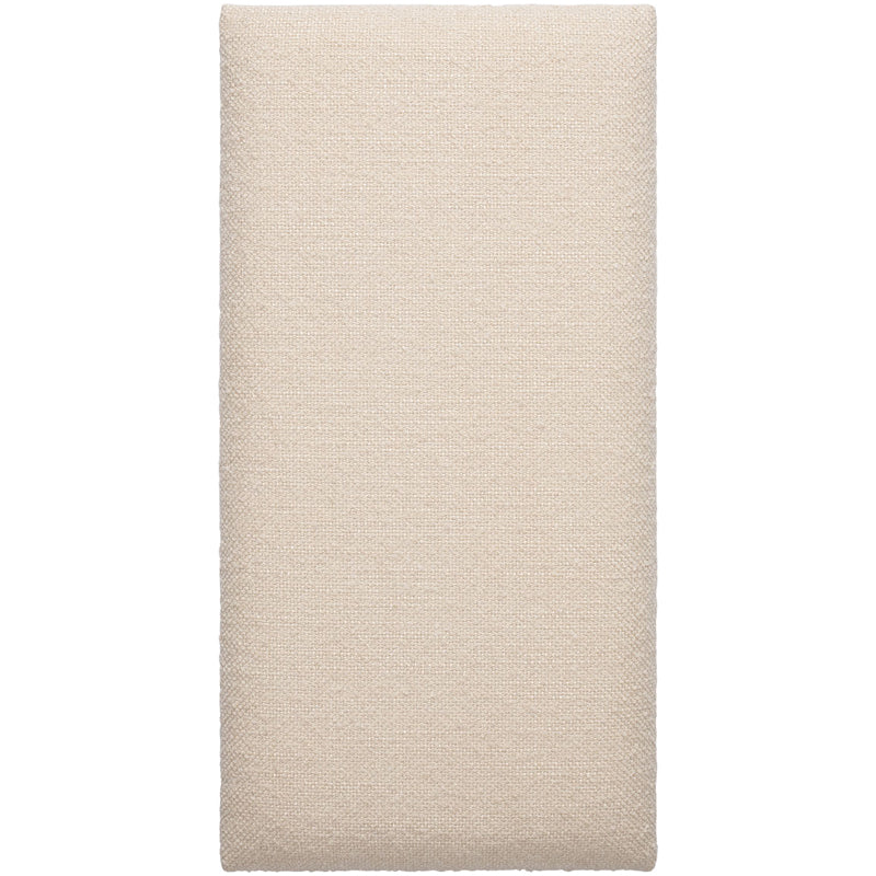 Wide Rectangular upholstered panel - Cream Boucle