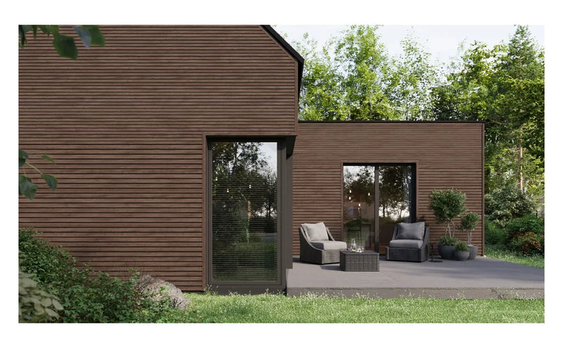 Solvo Facade Panels SO-03 Chocolate Oak Color - 6 meters