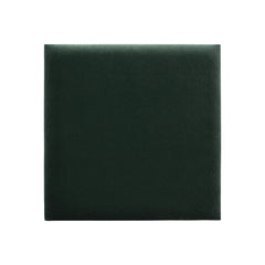 Square Upholstered Panel 60x60 - Bottle Green Velvet Shiny Soform Wall Panel