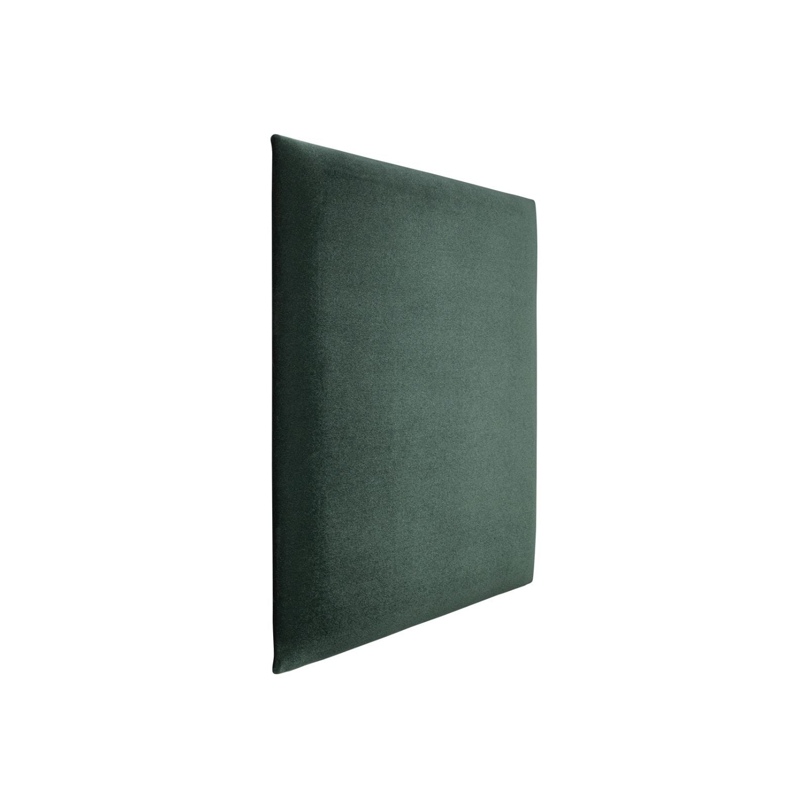 Square Upholstered Panel 60x60 - Bottle Green Velvet Shiny Soform Wall Panel