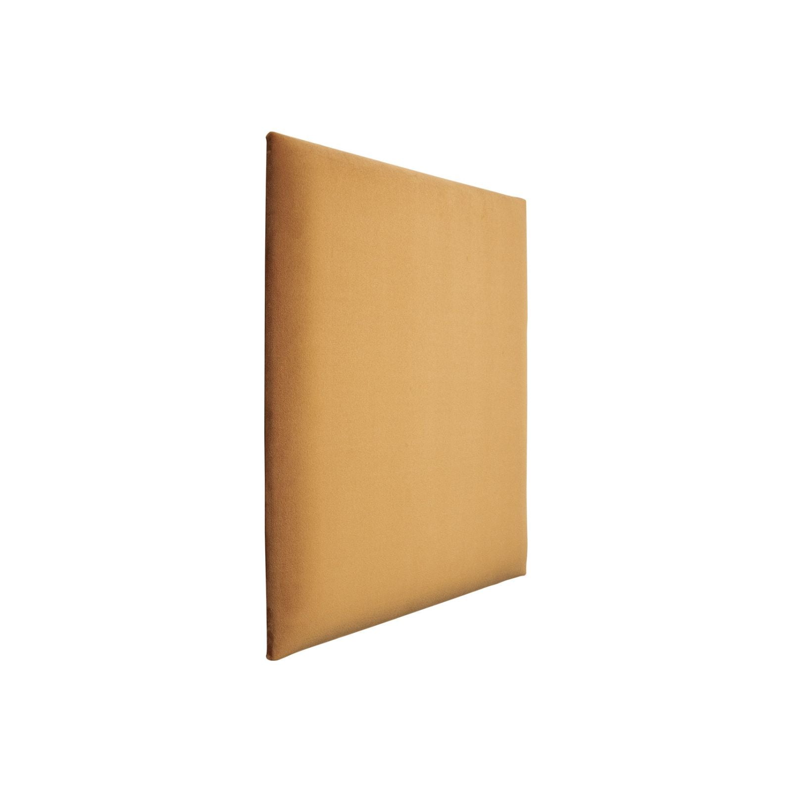 Square Upholstered Panel 60x60 - Mustard Velvet Shiny Soform Wall Panels