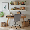 Study Desk 130 With Reversible Drawers In Oak & White Color