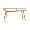 Study Desk 130 With Reversible Drawers In Oak & White Color