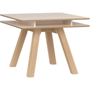 Square Dining table 2 Seater sand beige/oak color