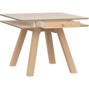Square Dining table 2 Seater sand beige/oak color