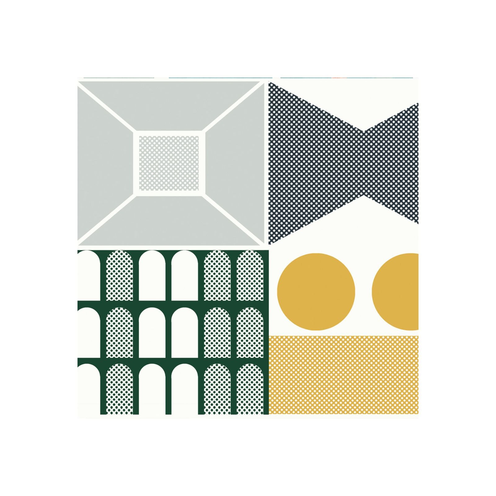 Tiled Pattern Multiform - Set of 9 Panels