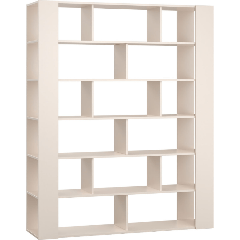 Two- Sided Bookcase - Sand Beige Color