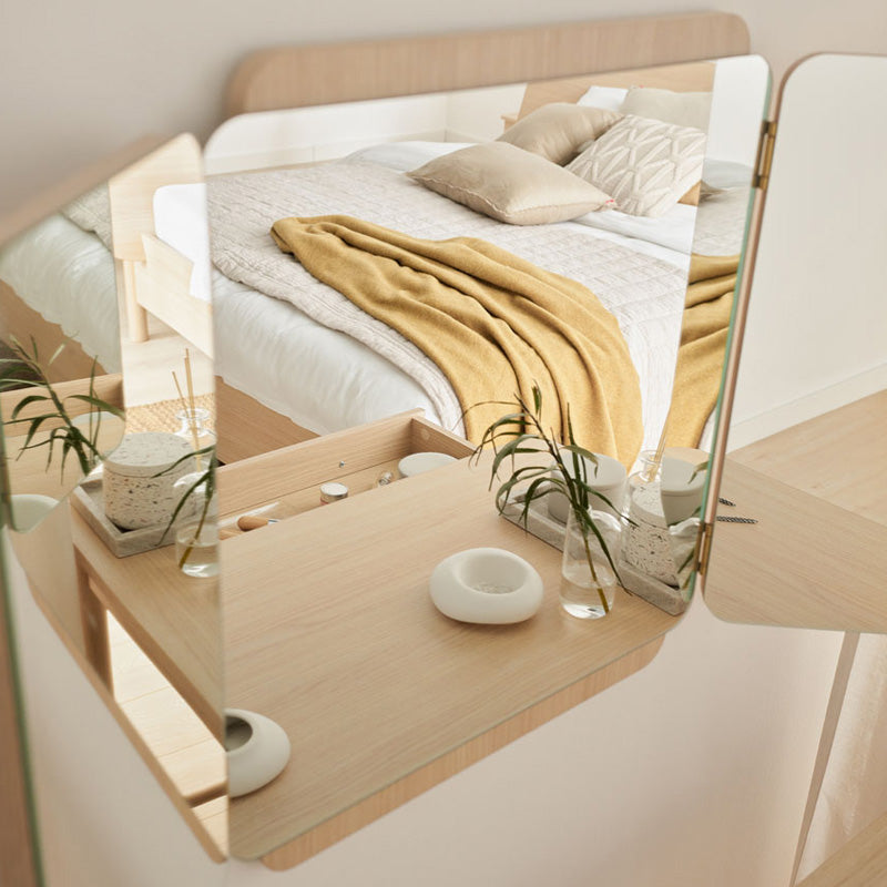 Mirror For Dressing Table - Oak Light Color