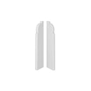 PACK of end caps for ESPUMO Skirting Board 301 White