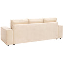 Nilla 3 seater sofa cum bed- beige color