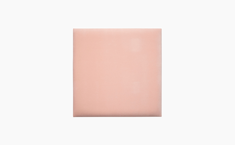Square Upholstered Panel 60x60 - Light Pink Velvet Matt Soform Wall Panels