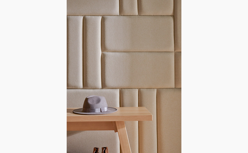 Wide Rectangular Upholstered Panel 30x60 - Sand Matt Soform Wall Panels