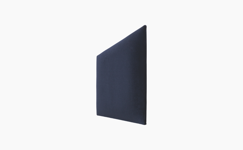 Geometric Shaped Upholstered Wall Panel 30x35 - Navy Blue Velvet Shiny Soform Wall Panels