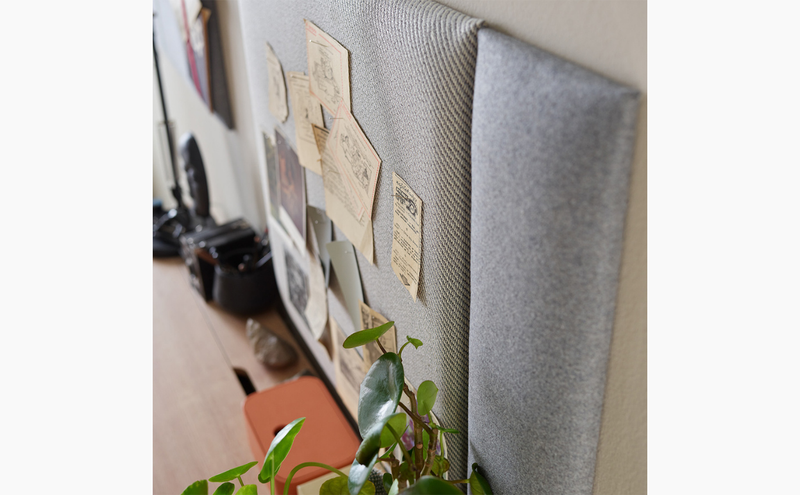 Square upholstered panel 60x60 - Grey wool Soform Wall Panels