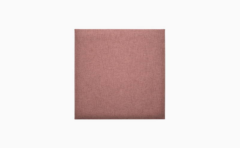 Square Upholstered Panel 60x60 - Pink Melange Color Soform Wall Panels
