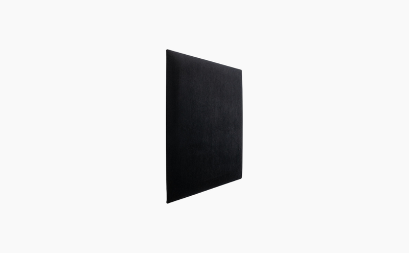 Square Upholstered Panel 60x60 - Black Velvet Matt Soform Wall Panels