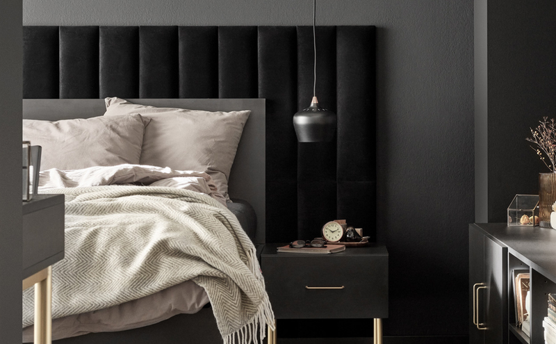 Tall Rectangular Upholstered Panel 15x60 - Grey Melange Soform Wall Panels