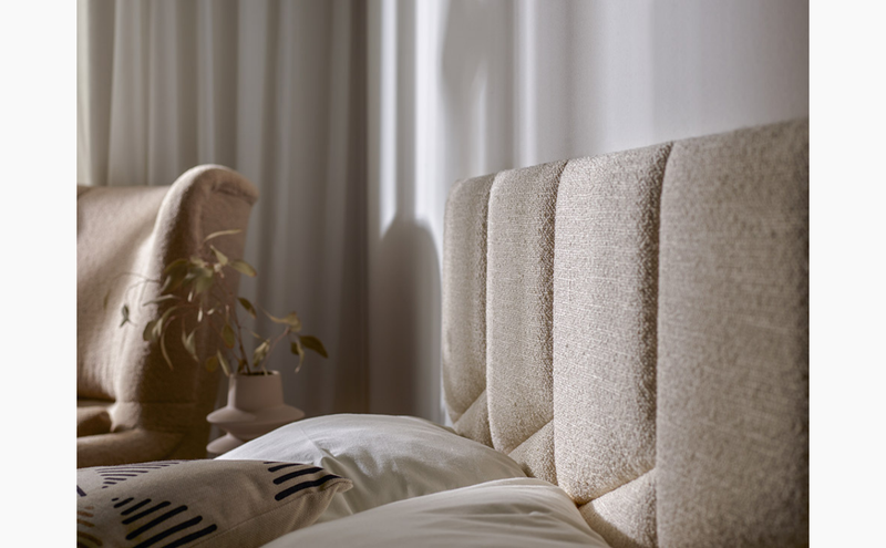 Geometric Shaped Upholstered Wall Panel 30x35 - Mustard Velvet Soform Wall Panels