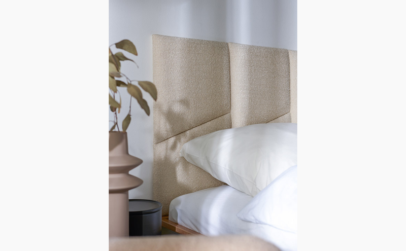 Geometric Shaped Upholstered Wall Panel 30x35 - Mustard Velvet Soform Wall Panels