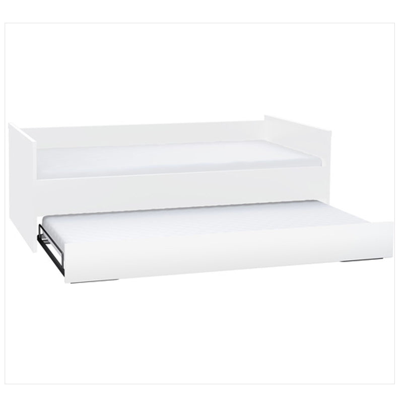 Day-bed with bottom bed - white
