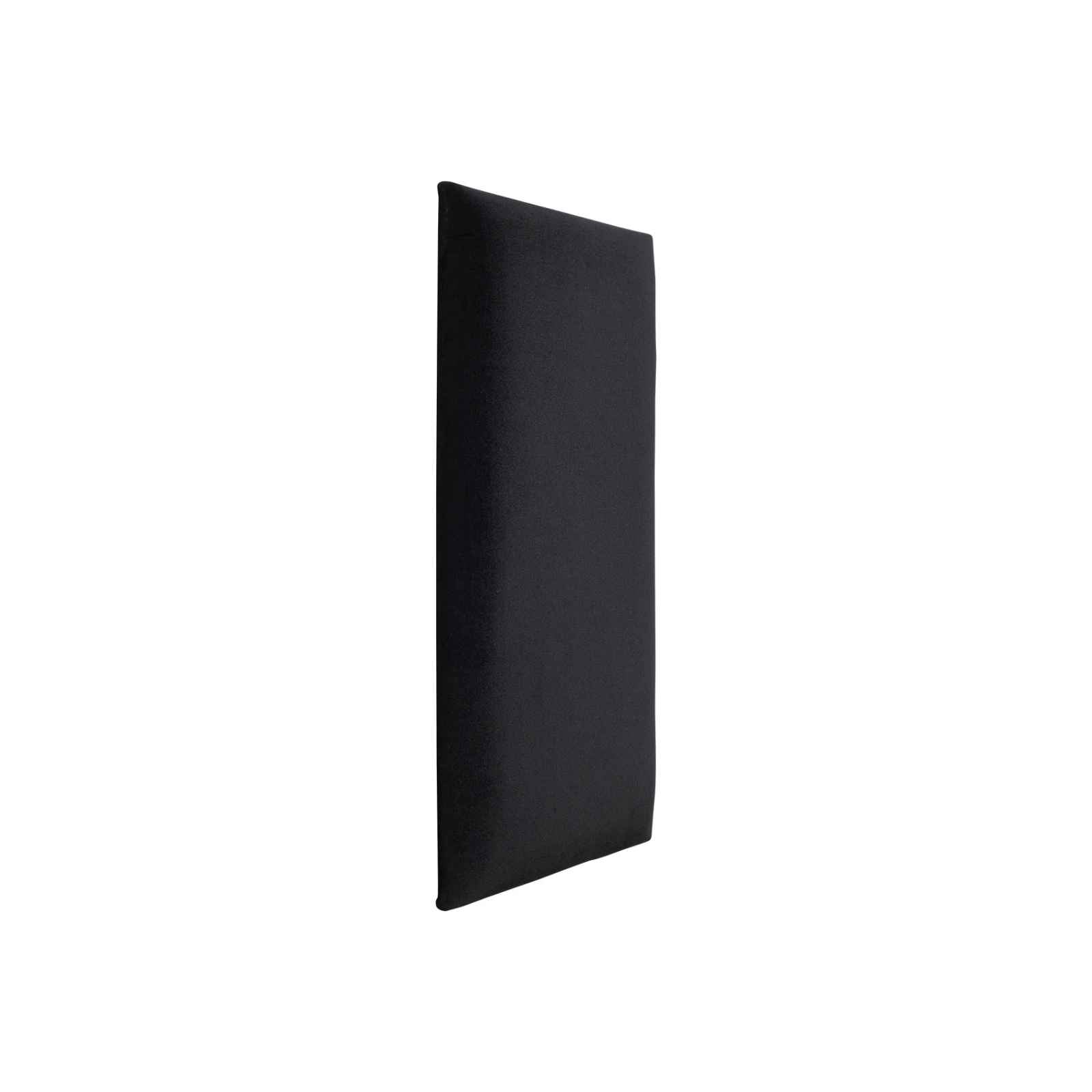 Wide Rectangular Upholstered Panel 30x60 - Black Velvet Matt Soform Wall Panels