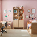 Wide Bookcase Oak & Sand Beige - Muve Young VOX