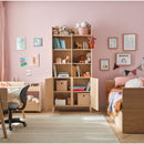 Wide Bookcase Oak & Sand Beige - Muve Young VOX