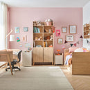 Wide Bookcase Oak & Sand Beige - Muve Young VOX