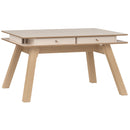 Foldable dining table 4 to 8 seater sand beige color