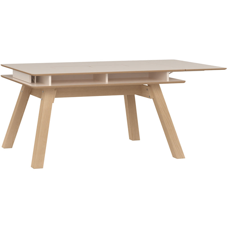 Foldable dining table 4 to 8 seater-Beige