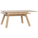 Foldable dining table 4 to 8 seater sand beige color