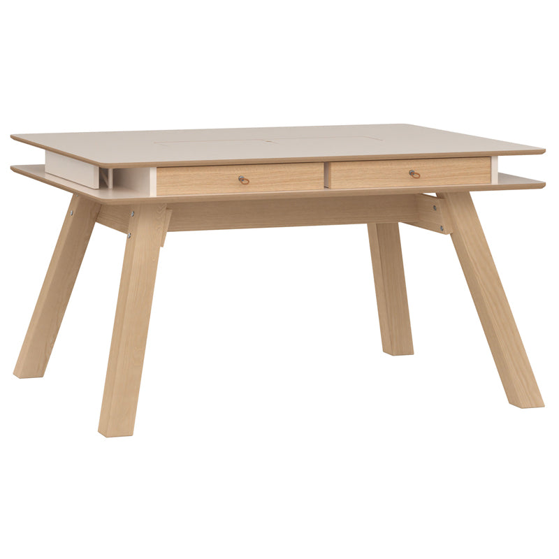 Foldable dining table 4 to 8 seater-Beige