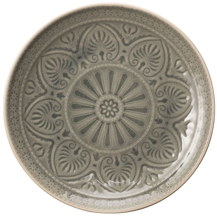 Set of 2 large plates - Feri- Grey color