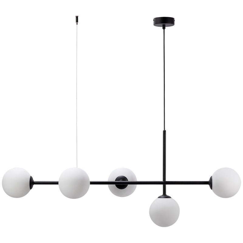 Hanging light DIONE 5- Milky white color