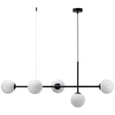 Hanging light DIONE 5- Milky white color