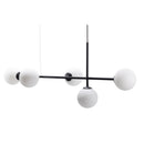 Hanging light DIONE 5- Milky white color