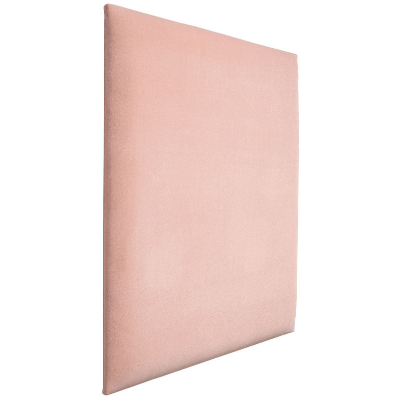 Square upholstered panel - Light pink velvet matt - VOX Furniture UAE